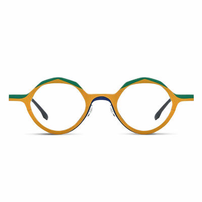 Christe Yellow Round Glasses