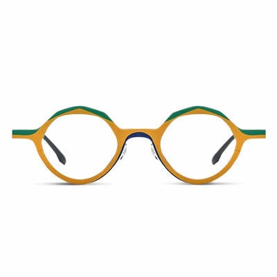 Christe Yellow Round Glasses