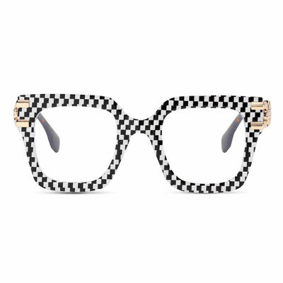 Nydia Black Square Glasses
