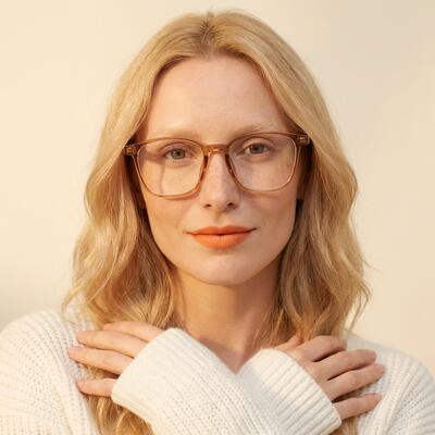 Howar Lunettes Carrées Orange