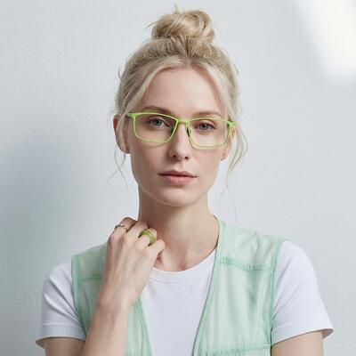 Katharine Green Rectangle Glasses