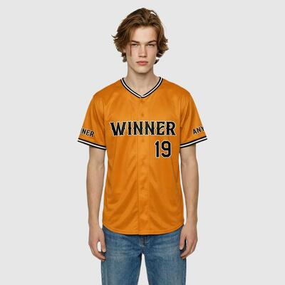 野球 T シャツ オレンジ 東京ベースボールチーム風 名前 チーム名 ロゴ 番号入り パーソナライズ対応 ユニセックス