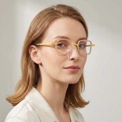 Jonson Lunettes Carrées Rondes Roses