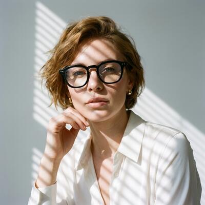 Burnell Lunettes Carrées Noires