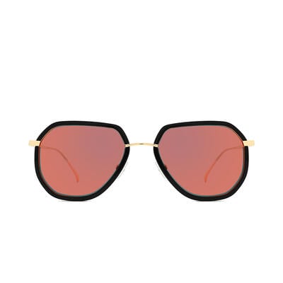 Jeulia "Passionate Season" Pilot Red Mirror Polarized Unisex Sunglasses