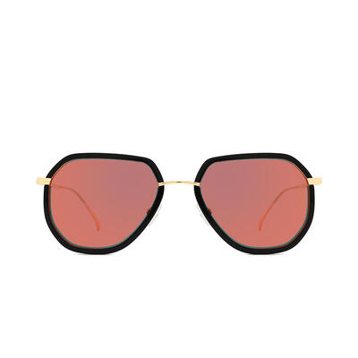 Jeulia "Passionate Season" Pilot Red Mirror Polarized Unisex Sunglasses