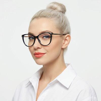 Eleano Black Cat Eye Glasses