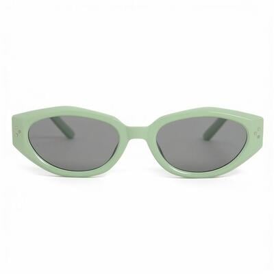 Charles Lunettes de soleil Ovales Vertes