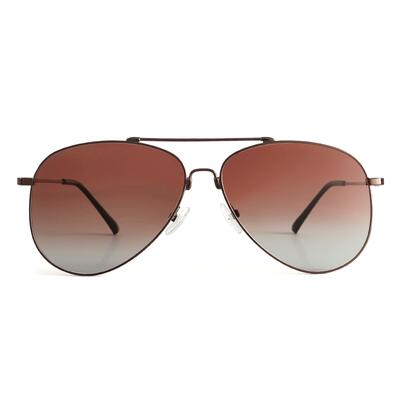 Verna Brown Aviator Sunglasses