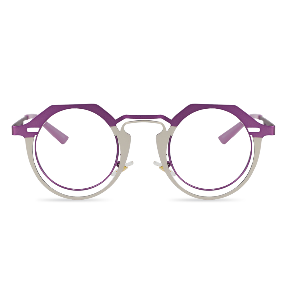 Helen Purple Round Glasses