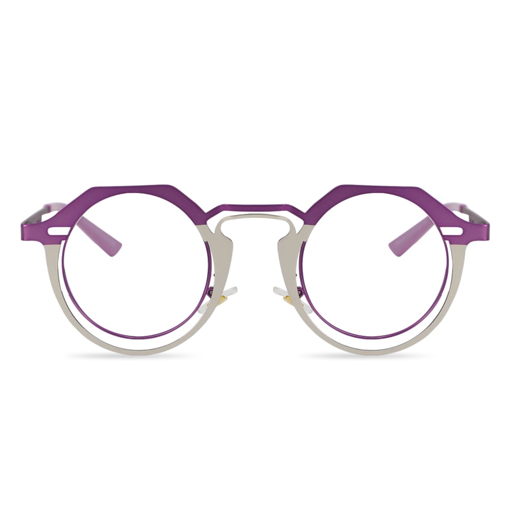 Helen Purple Round Glasses