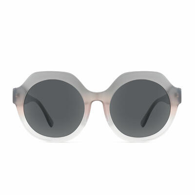 Azara Gray Round Sunglasses