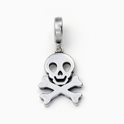 Jeulia "Pirate" Skull Sterling Silver Jewellery Charm