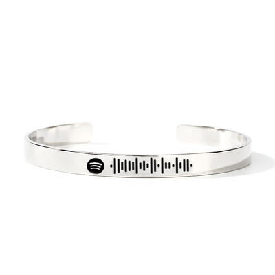 Jeulia Scannable Spotify Code Stainless Steel Bracelet