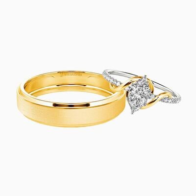 "Every When with You" Couple‘s Ring Set