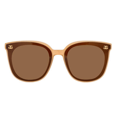 Galbrait Brown Square Sunglasses