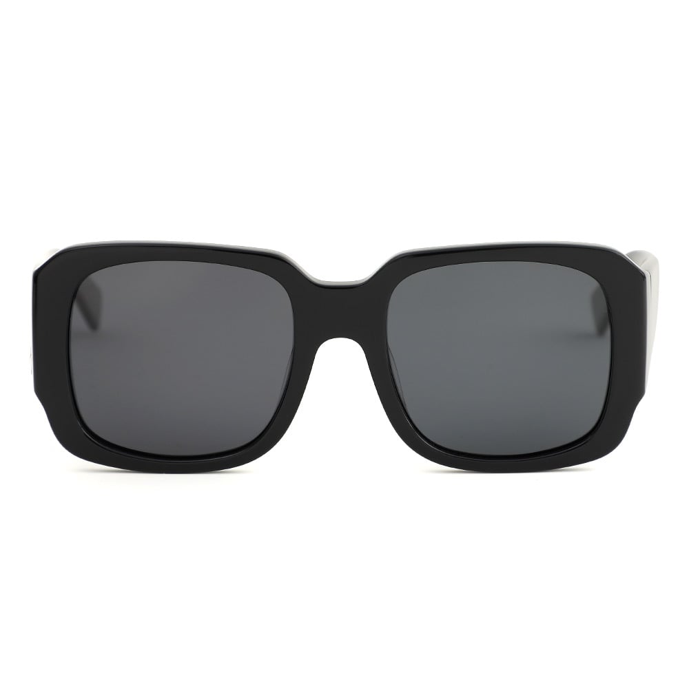 James Lunettes de soleil Carrées Noires