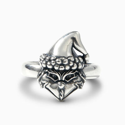 Jeulia "Christmas Monster" Sterling Silver Ring