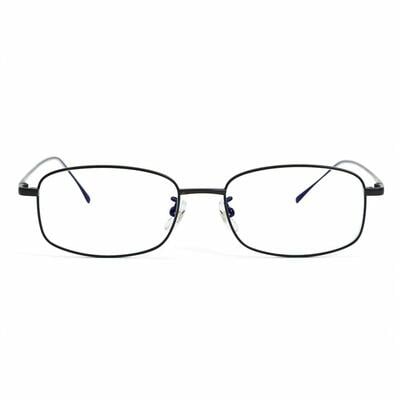Audrey Black Rectangle Glasses