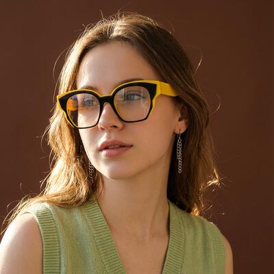 Joule Black Cat Eye Glasses