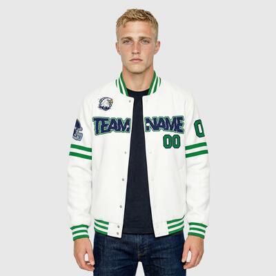 Custom White Jacket – Personalized for Fans of Seattle Personalized Name & Number