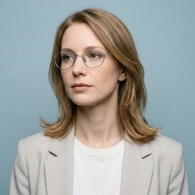 Samantha Lunettes Ovales Argentées