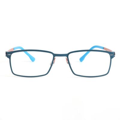 Isabel Blue Rectangle Glasses