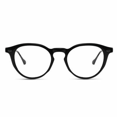 Catharine Black Round Glasses