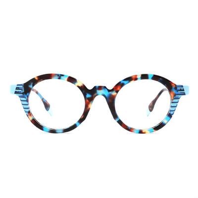 Paula Blaue Runde Brille