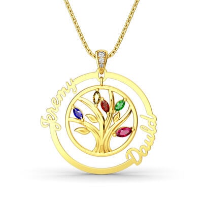 Jeulia Tree Of Strength And Connection Pendant