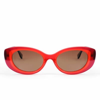 Luna Lunettes de soleil Cat Eye Rouges