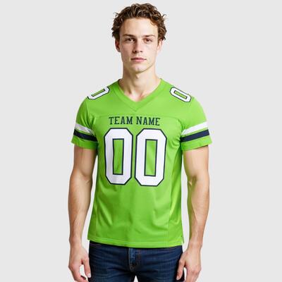 Neon Green Squad Football Kits - Custom Colors & Player Details