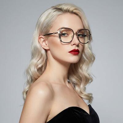 Oliver Black Geometric Glasses
