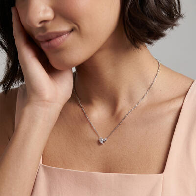 "Close Beside" Pear Cut Toi Et Moi Necklace