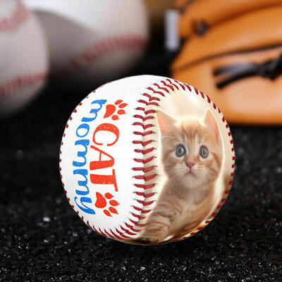 "Cat Mommy" Personalized Baseball Can Add Pet Photos as a Gift for Pet Lovers