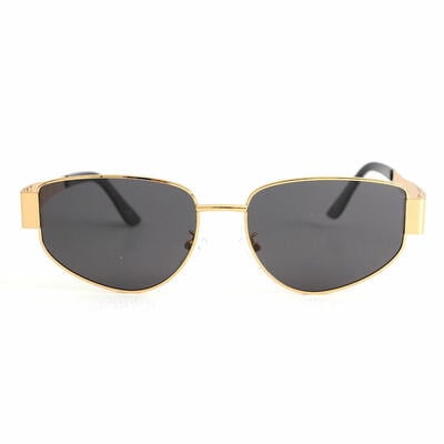 Gwendolyn Gold Oval Sunglasses