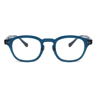 Stan Blaue Quadratische Brille