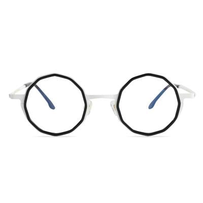 Gaskel Black Round Glasses