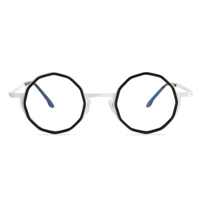Gaskel Black Round Glasses