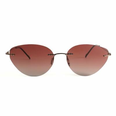 Zero Lunettes de soleil Cat Eye Marron