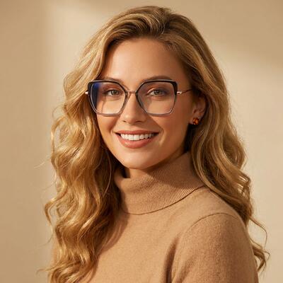 Jackso Gray Cat Eye Glasses