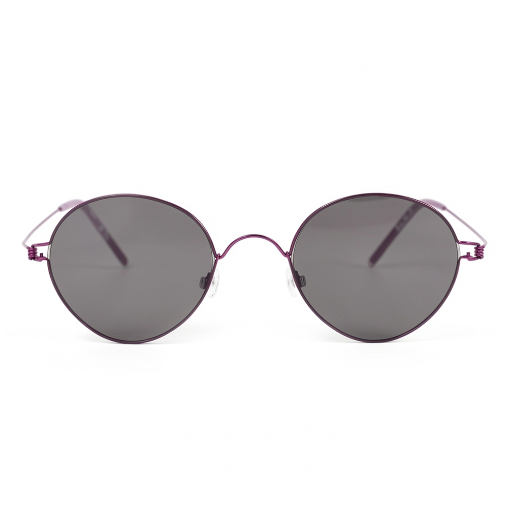 Clara Purple Round Sunglasses