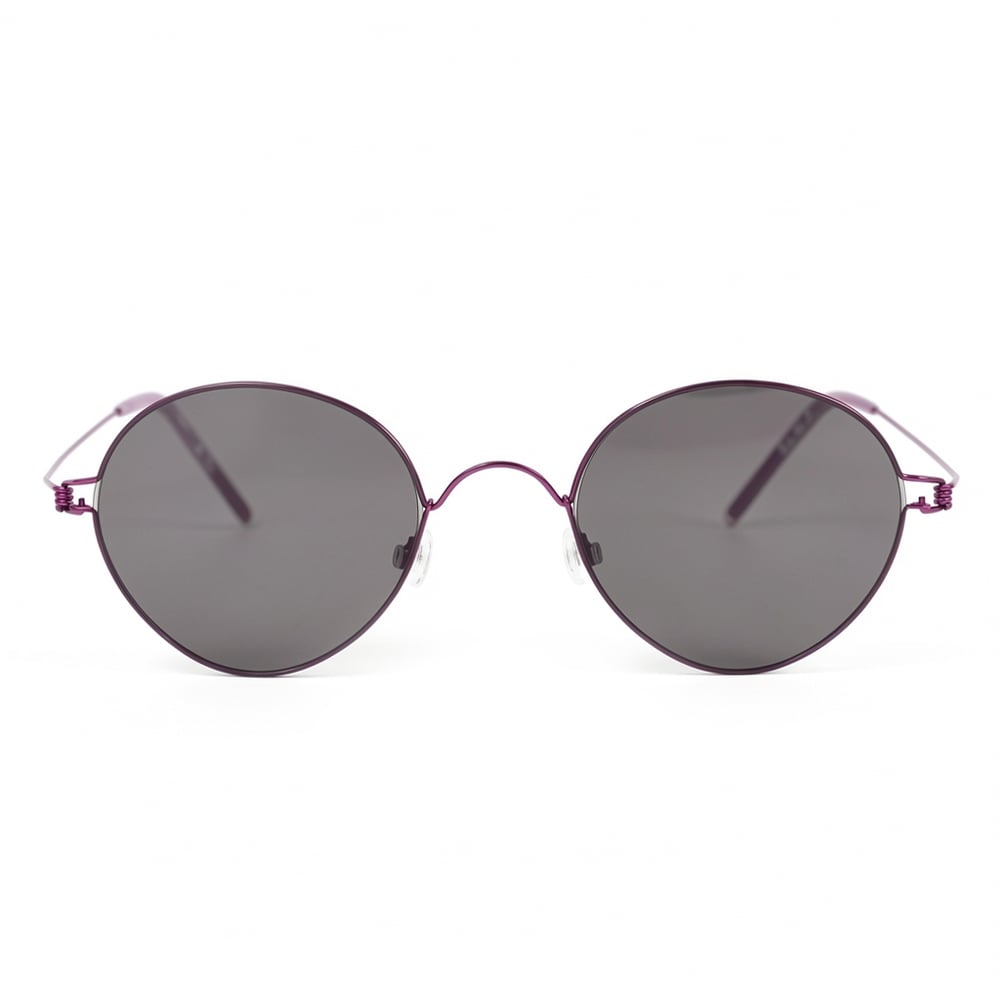 Clara Purple Round Sunglasses