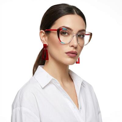 Ismail Clear Cat Eye Glasses