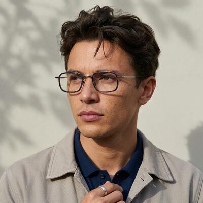 Moore Tortoise Rectangle Glasses