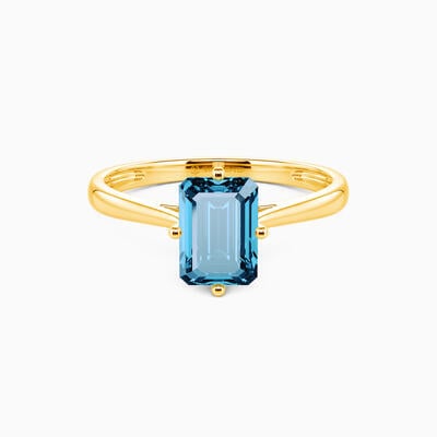 "I Promise to Be with You Forever" 1ct Emerald Cut Solitaire Engagement Ring