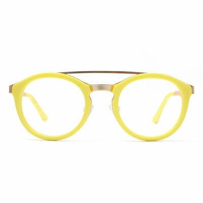Leon Yellow Aviator Glasses