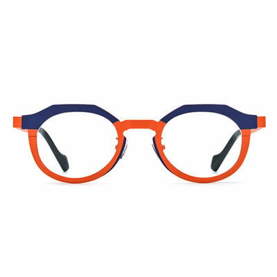 Charles Lunettes Rondes Orange