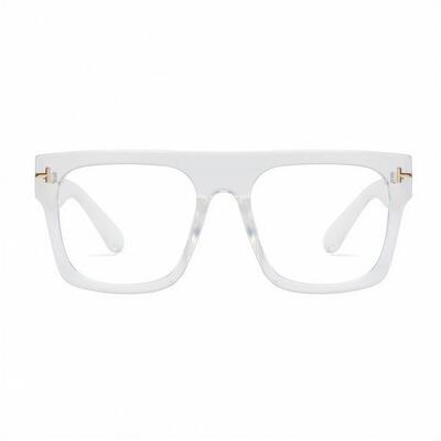 Vibrant Transparente Quadratische Brille