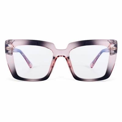 Bright Lunettes Carrées Roses